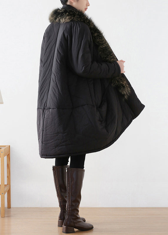Plus Size Black Fur Collar Warm Thick Parka Winter - Down Jackets - DYAVOR®