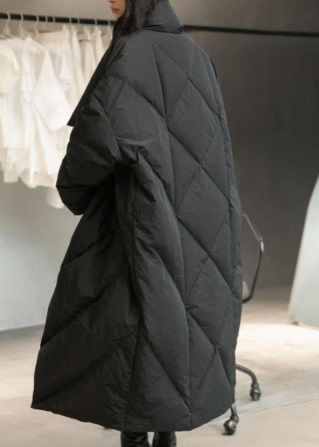 Plus Size Black Pockets Duck Down Coats Winter - Down Jackets - DYAVOR®