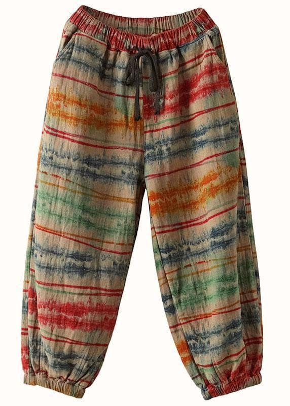 Beautiful Sunset Print Fall Linen Harem Pants-Limited Stock - Pants - DYAVOR®