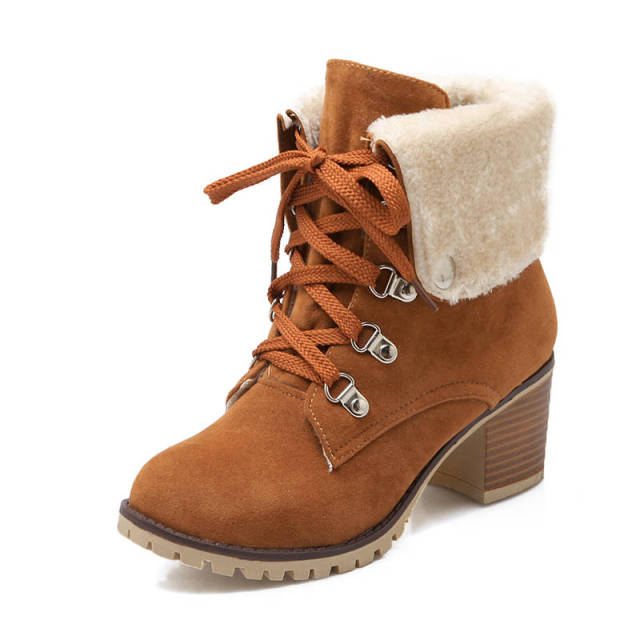 Polar Women's Winter lace Up Ankle Boots - Booties - DYAVOR®