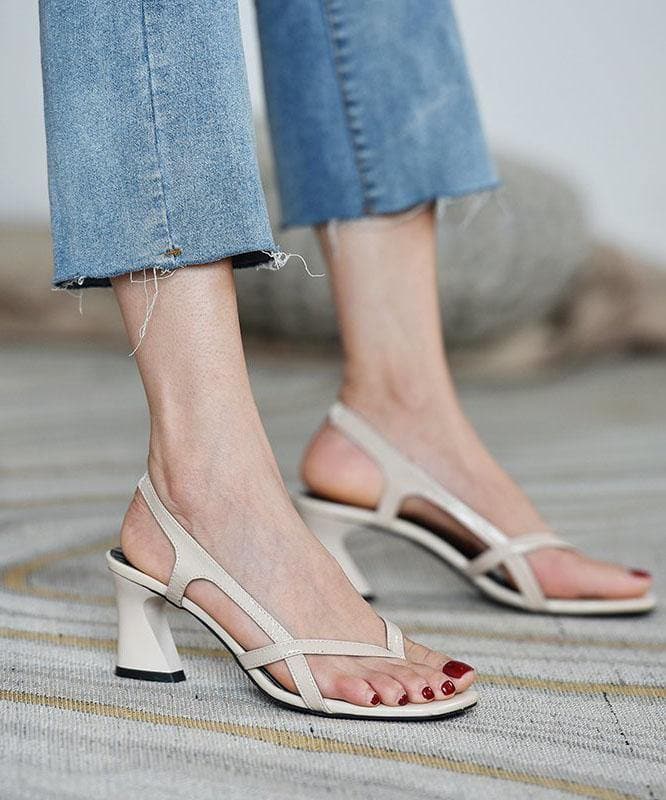 Red Sandals Peep Toe High Heel Sandals - Sandals - DYAVOR®