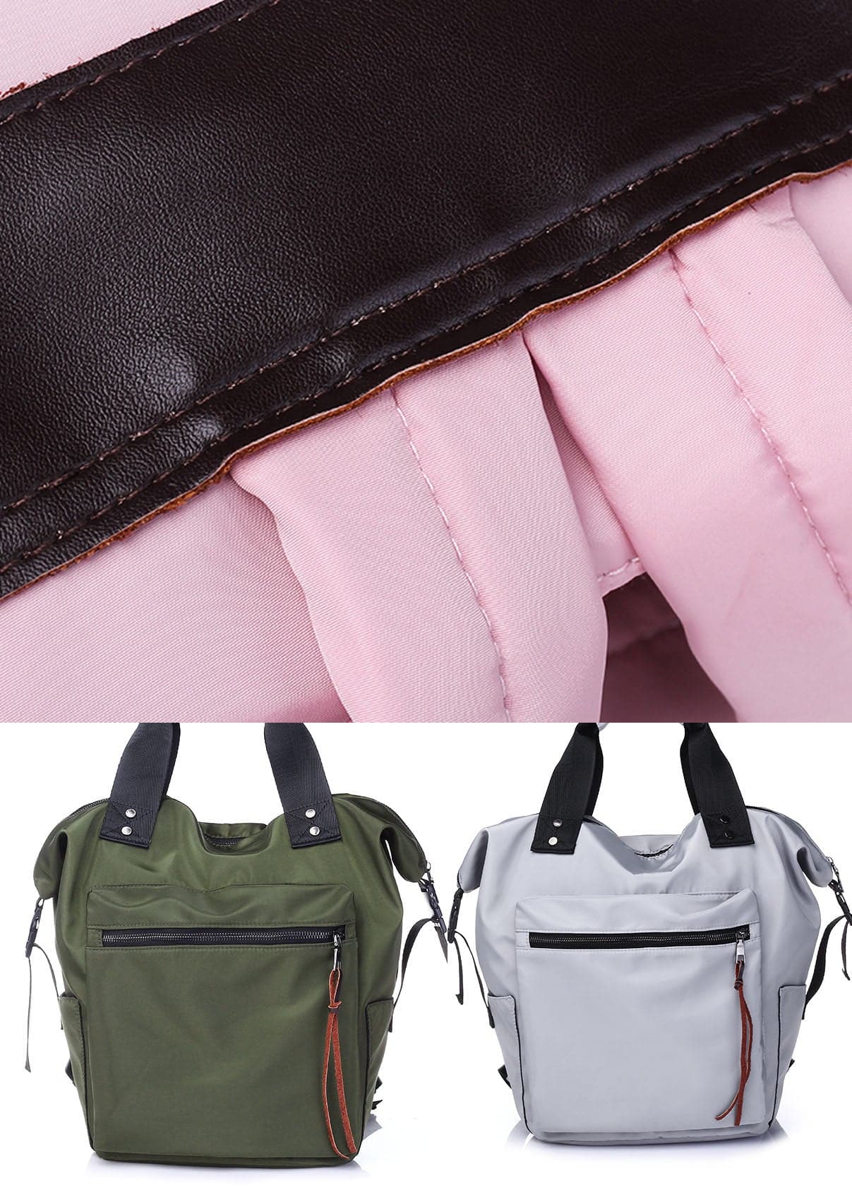 Retro Grey Solid Cotton Backpack Bag - Backpack Bag - DYAVOR®