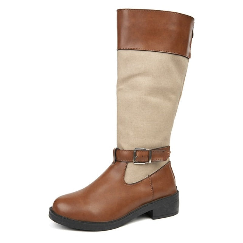 Groovywish Women Leather Winter Boots Retro Mid-calf Orthopedic Shoes - - DYAVOR®