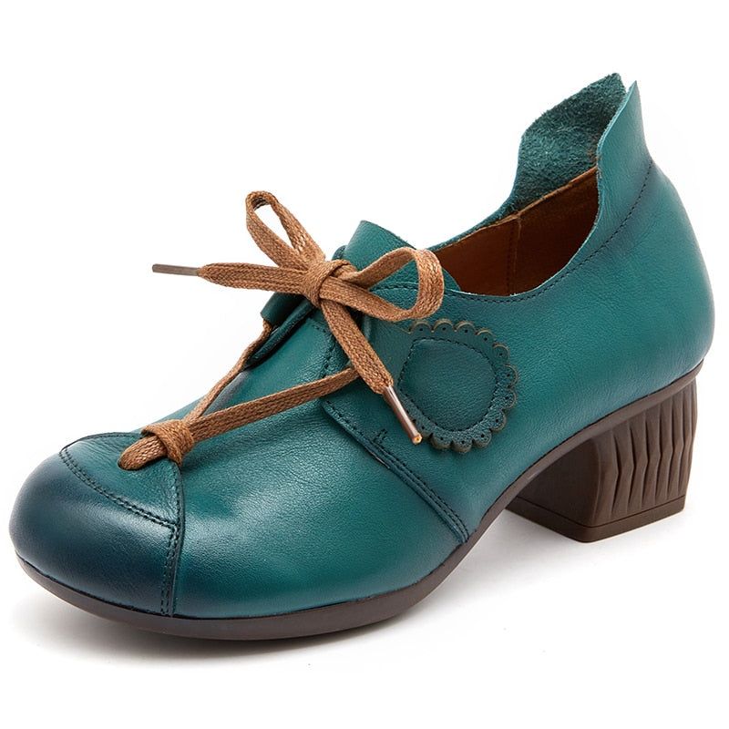Retro Pumps Leather Comfortable Soft Handmade Women's Casual Shoes GCSZXC17 - Casual Shoes - DYAVOR®