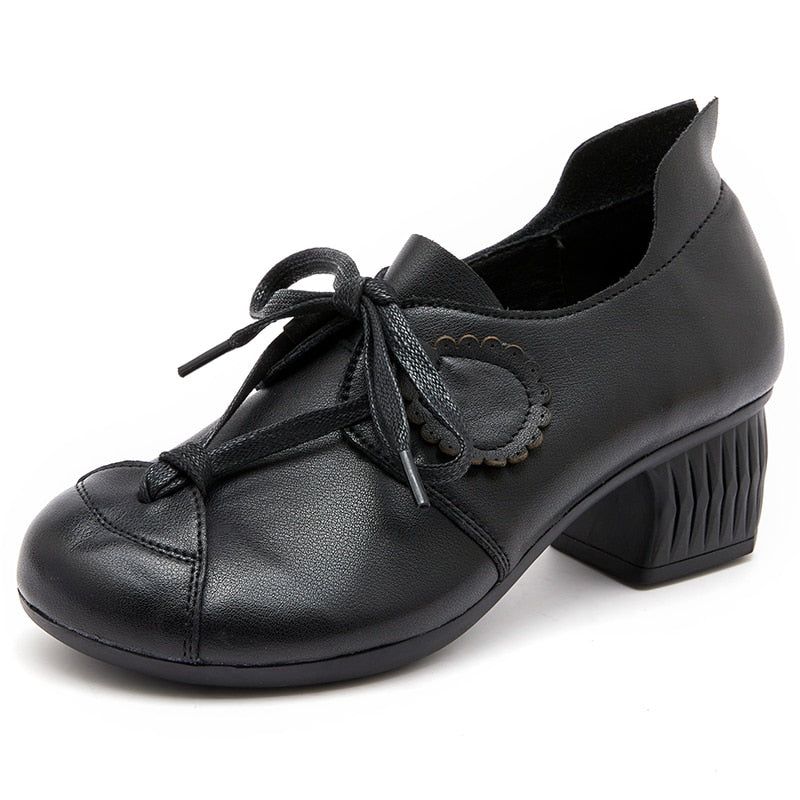 Retro Pumps Leather Comfortable Soft Handmade Women's Casual Shoes GCSZXC17 - Casual Shoes - DYAVOR®