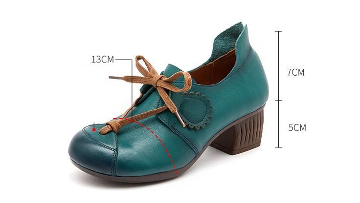 Retro Pumps Leather Comfortable Soft Handmade Women's Casual Shoes GCSZXC17 - Casual Shoes - DYAVOR®