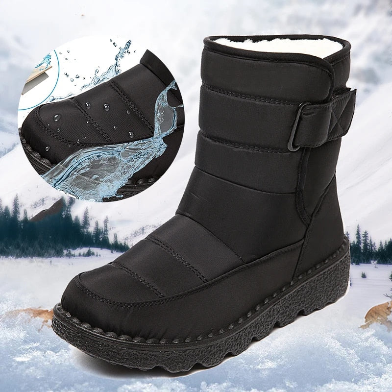 GRW Orthopedic Boots For Women Waterproof Comfortable Fur Lined Ankle Winter Snow Boots - Orthopedic Shoes - DYAVOR®