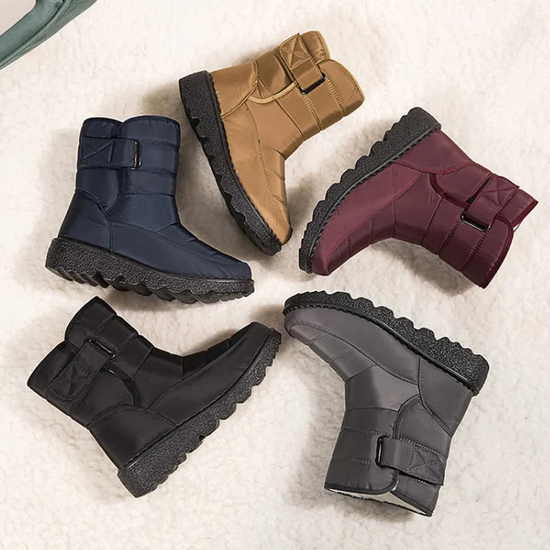 GRW Orthopedic Boots For Women Waterproof Comfortable Fur Lined Ankle Winter Snow Boots - Orthopedic Shoes - DYAVOR®