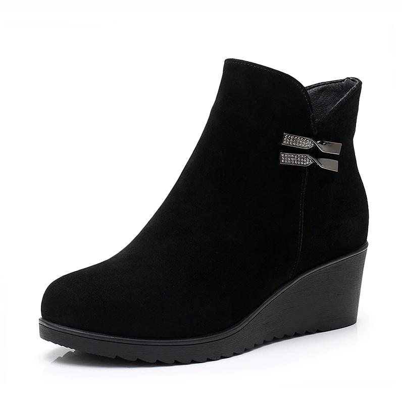 Rosaura Women's Warm Leather Winter Boots - Boots - DYAVOR®