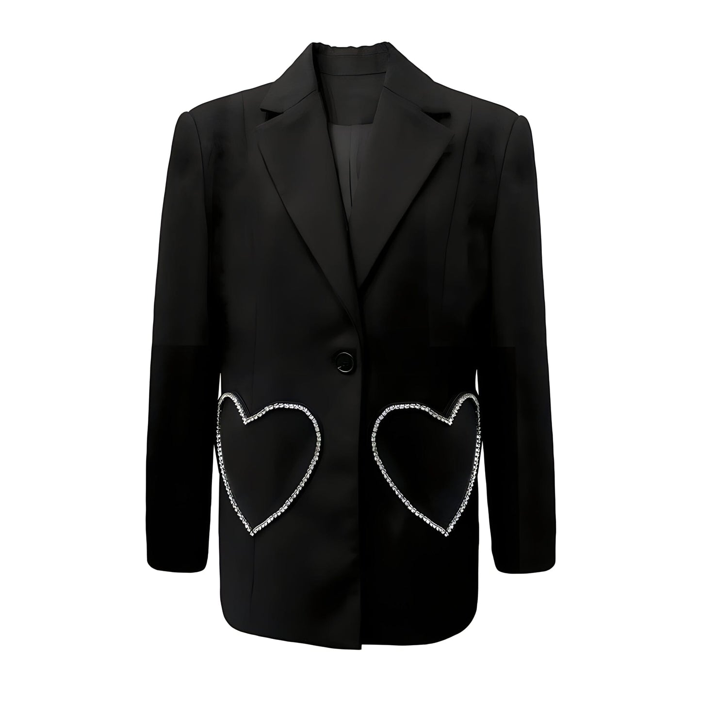 The Heartthrob Long Sleeve Sequin Blazer - 0 - DYAVOR®
