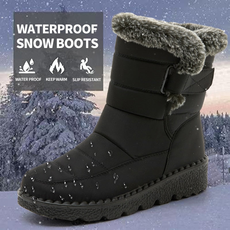 GRW Orthopedic Women Boots Arch Support Warm Waterproof High Top Boots - - DYAVOR®