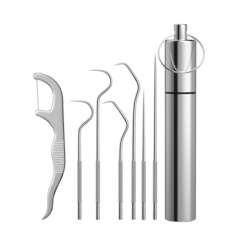 Stainless Steel Toothpick Set 7pcs Reusable - - DYAVOR®
