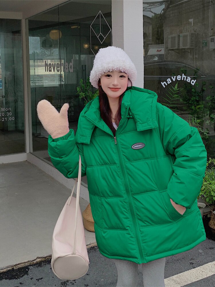 Winter Clothes Women 2022 Hooded Cotton Clothes Loose Long Sleeve Coats Fashion Casual Street Clothes Parkas Women Jackets Tops -  - DYAVOR®