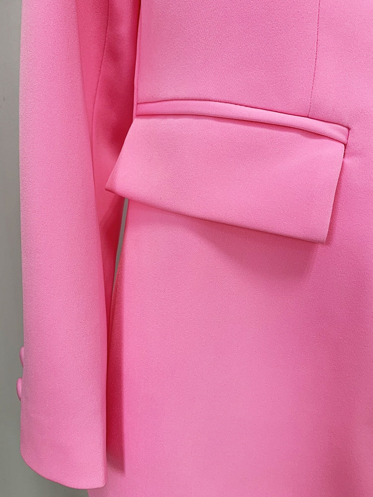 Pink Fitted Suit - - DYAVOR®