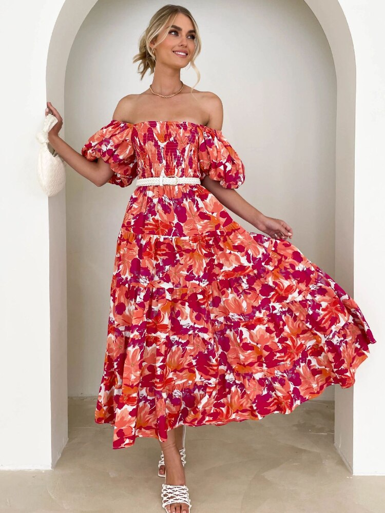 Summer Dress Woman 2023 Trendy New Printed Female Dress Spice Slim Backless Long Dresses Formal Occasion Dresses Woman Clothing - - DYAVOR®