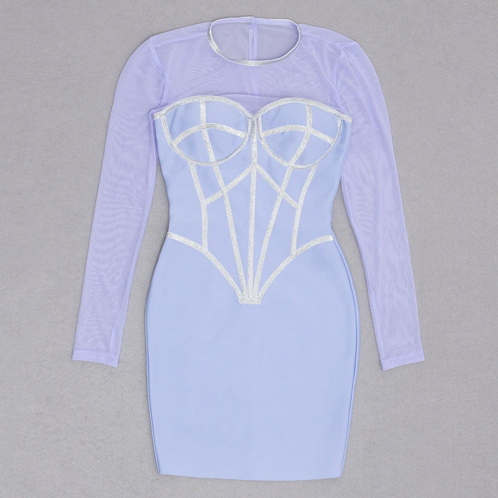 Blue Bandage Mini Dress - Dresses - DYAVOR®