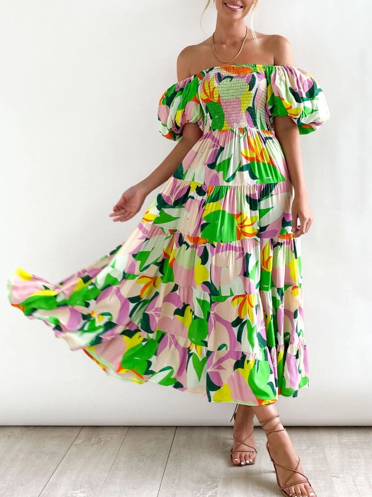 Summer Dress Woman 2023 Trendy New Printed Female Dress Spice Slim Backless Long Dresses Formal Occasion Dresses Woman Clothing - - DYAVOR®