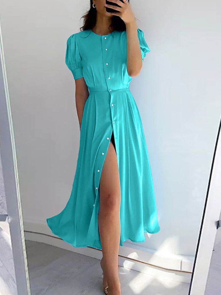 Dresses for Women Summer New Sexy Dress French High Waist Dress Women Elegant Luxury Formal Occasion Dresses Womens Clothing - - DYAVOR®