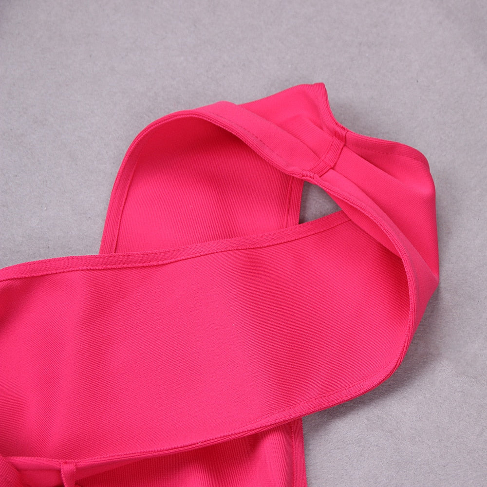 Irregular Rose Red Bandage Dress - Nightdress - DYAVOR®