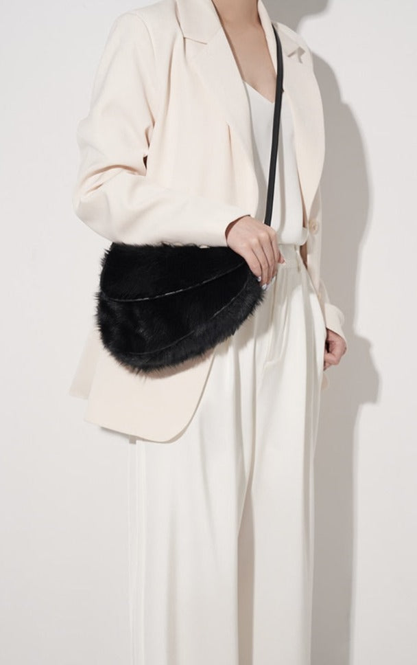 Shearling Women's Shoulder Purse - Hand Bag - DYAVOR®