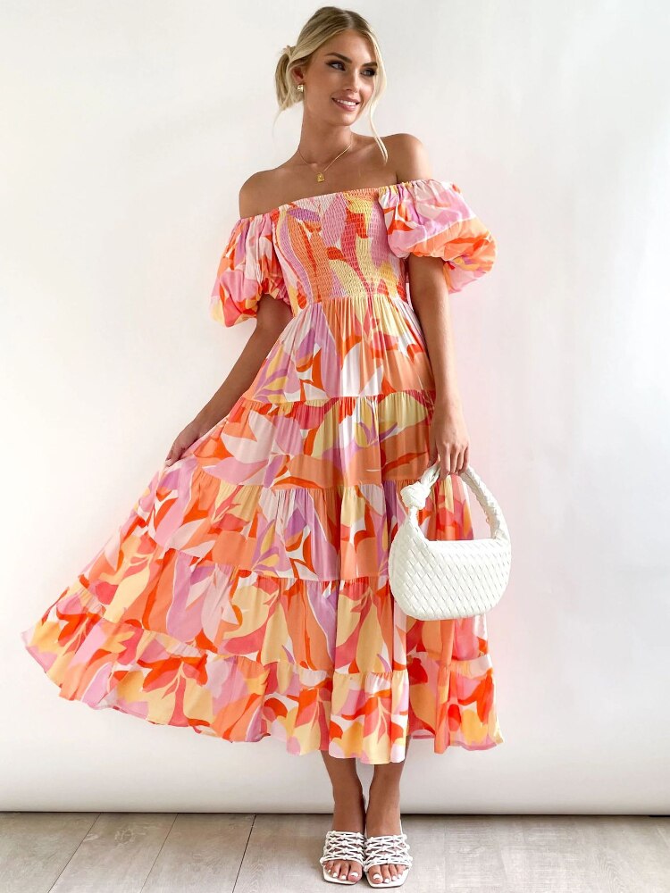 Summer Dress Woman 2023 Trendy New Printed Female Dress Spice Slim Backless Long Dresses Formal Occasion Dresses Woman Clothing - - DYAVOR®