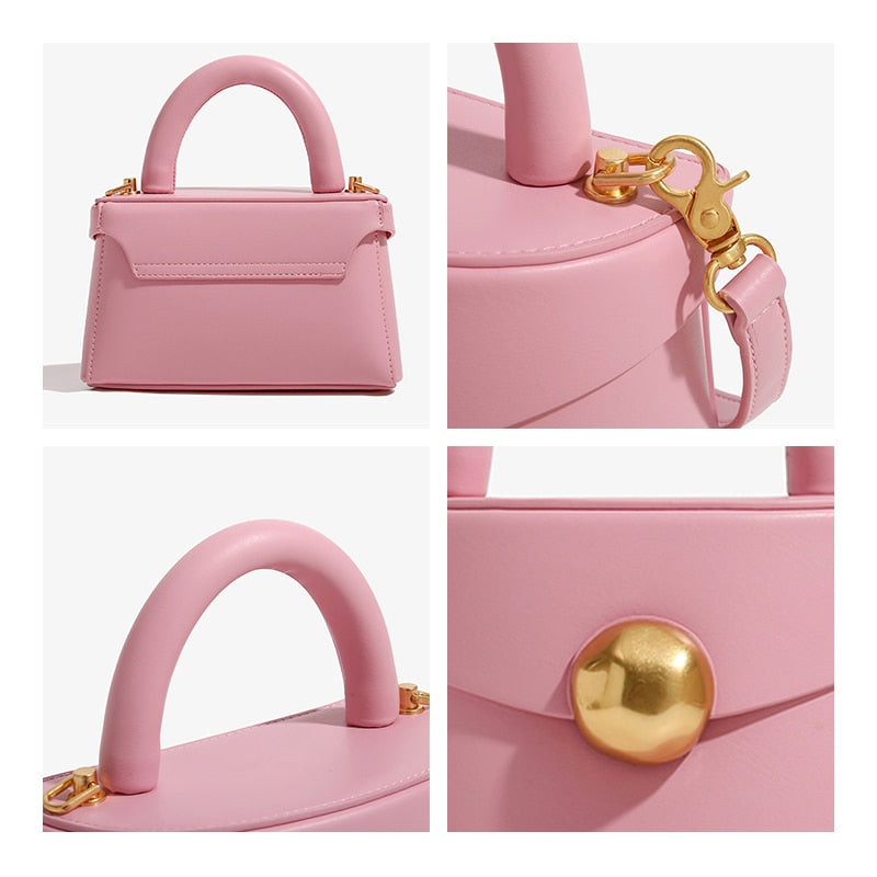 Chic Shape Women's Genuine Leather Mini Bag - Hand Bag - DYAVOR®