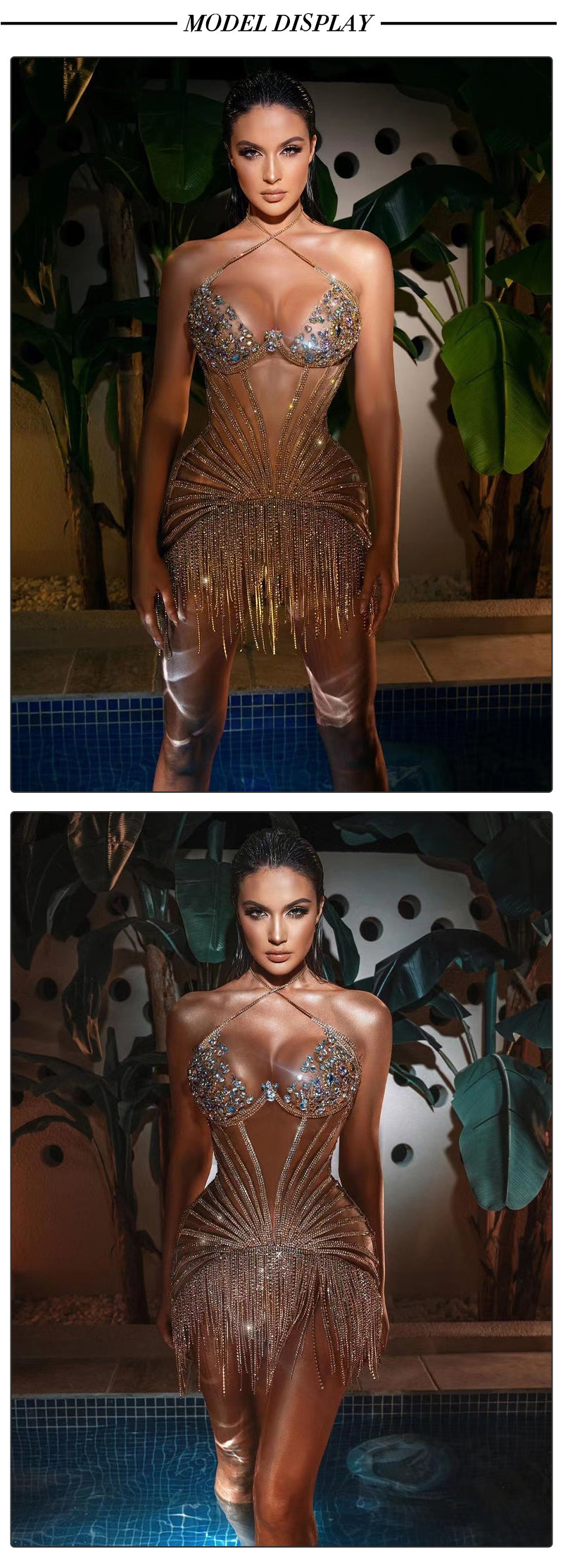 Luxury Rhinestone Dress - Dresses - DYAVOR®