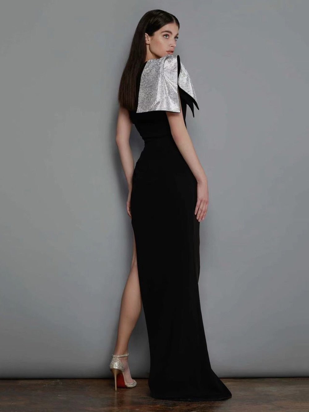 Draped High Split Dress - Dresses - DYAVOR®