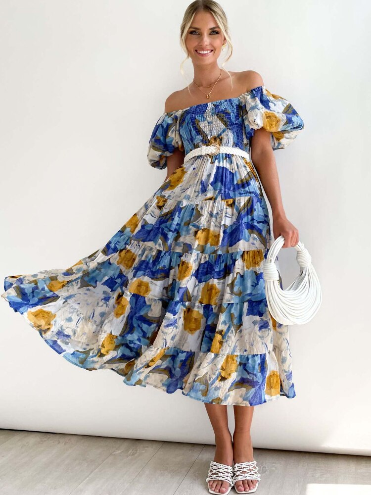 Summer Dress Woman 2023 Trendy New Printed Female Dress Spice Slim Backless Long Dresses Formal Occasion Dresses Woman Clothing - - DYAVOR®