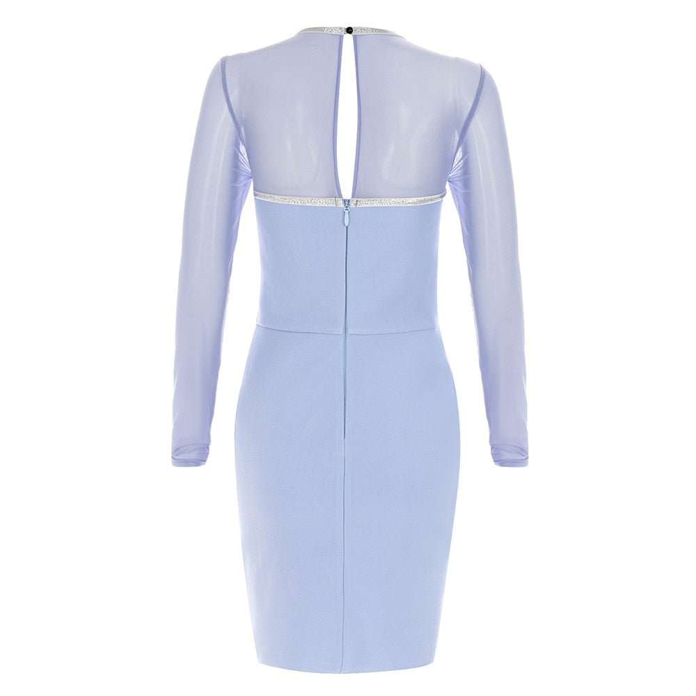 Blue Bandage Mini Dress - Dresses - DYAVOR®