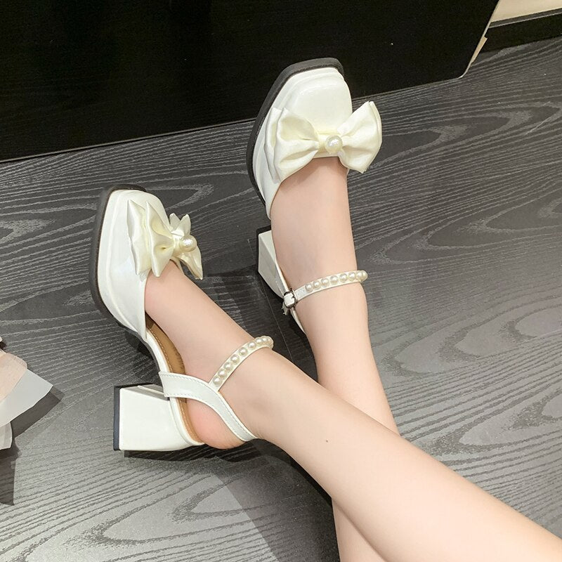 New Women Fashion High Heels Womens Spring Korean Style Versatile Closed Toe Sandals - - DYAVOR®