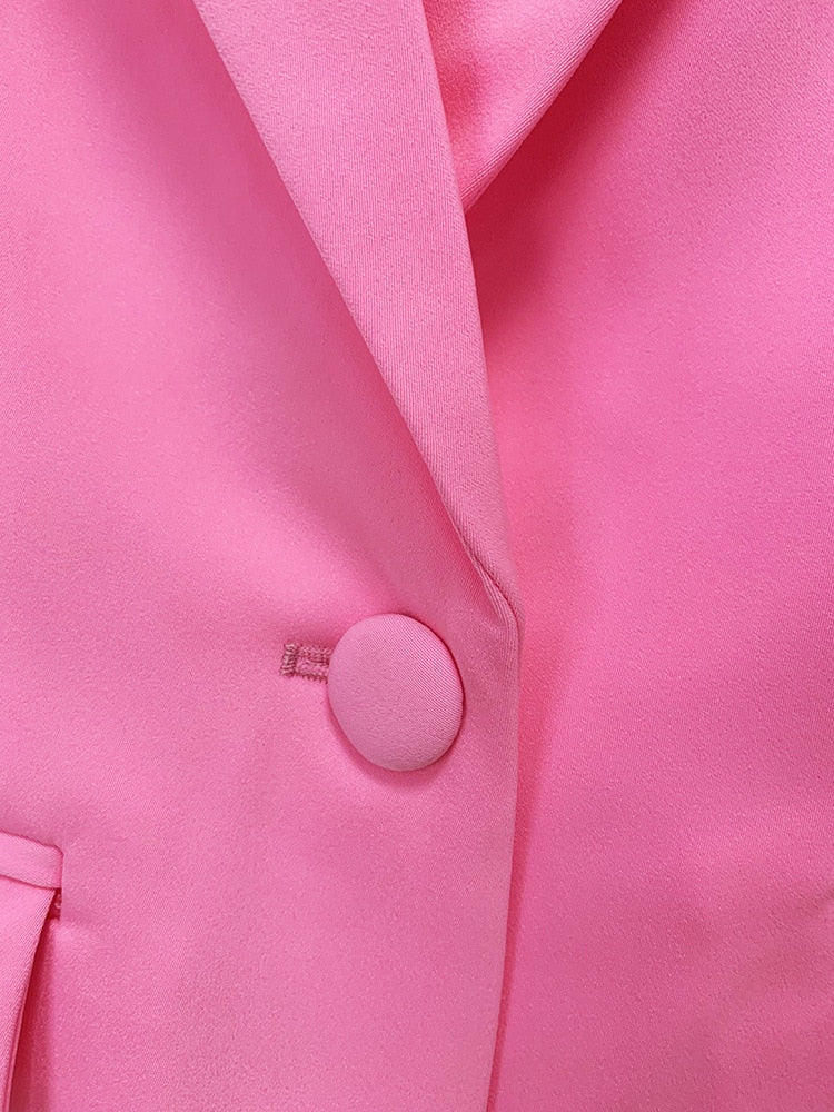 Pink Fitted Suit - - DYAVOR®