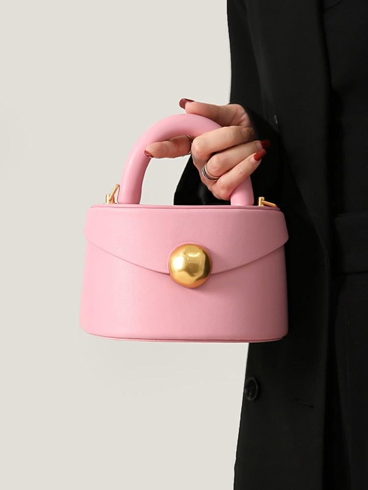 Chic Shape Women's Genuine Leather Mini Bag - Hand Bag - DYAVOR®