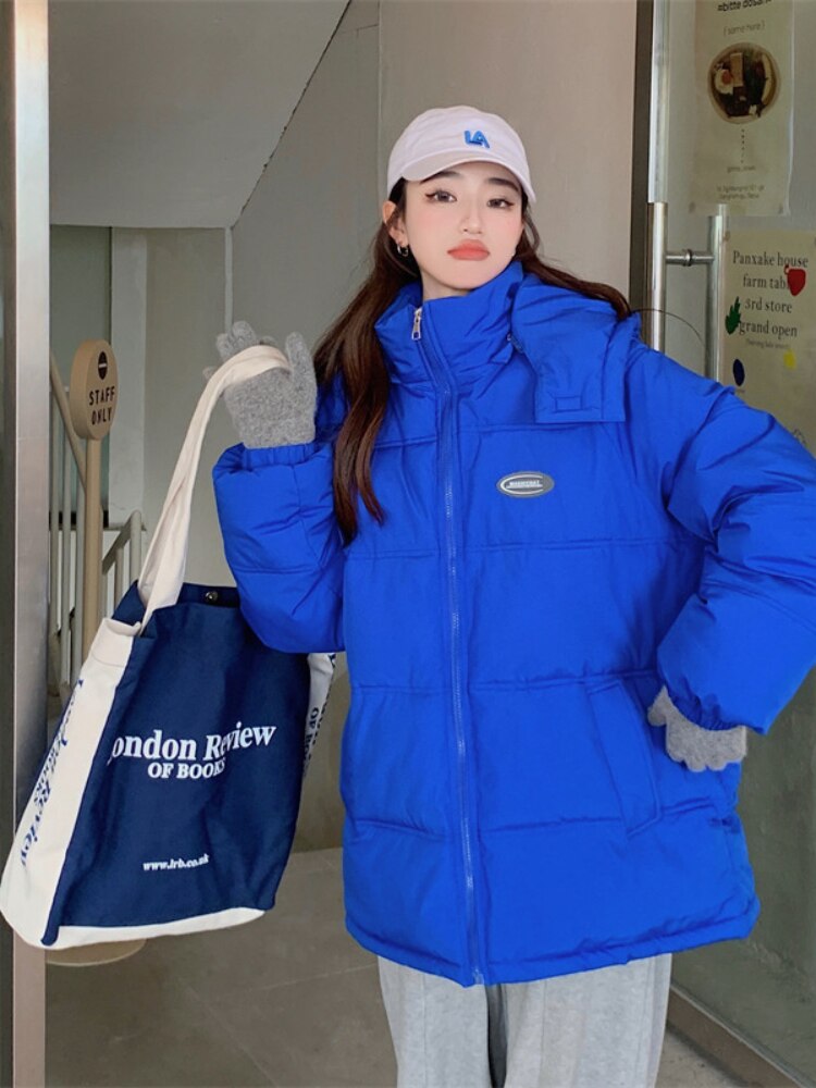 Winter Clothes Women 2022 Hooded Cotton Clothes Loose Long Sleeve Coats Fashion Casual Street Clothes Parkas Women Jackets Tops -  - DYAVOR®