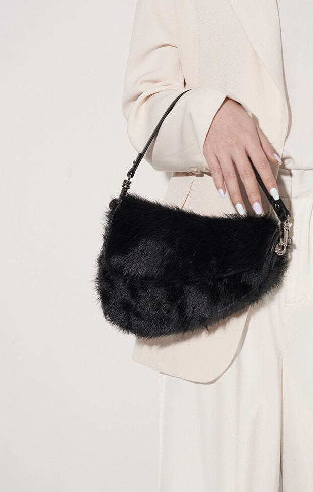 Shearling Women's Shoulder Purse - Hand Bag - DYAVOR®