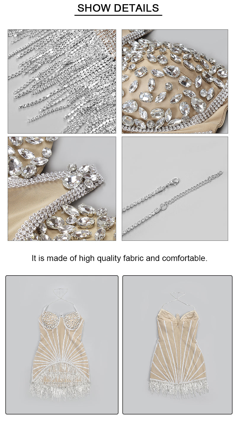 Luxury Rhinestone Dress - Dresses - DYAVOR®