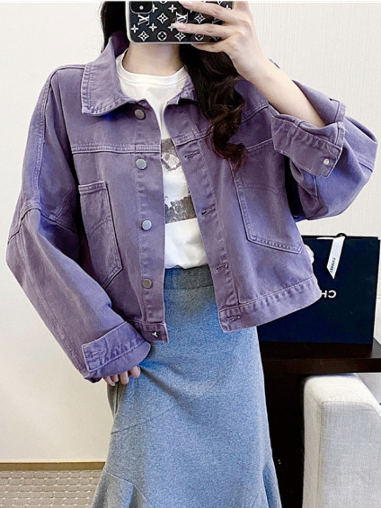 New Coats & Jackets Korean Fashion Short Top Loose Cotton Casual Jacket Women Streetwear Women's Clothing - - DYAVOR®
