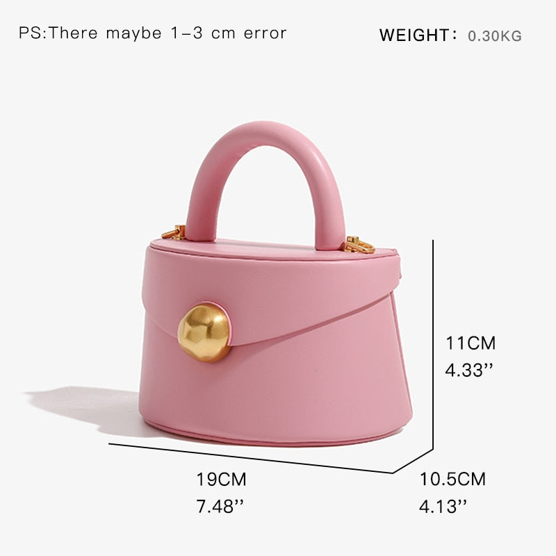 Chic Shape Women's Genuine Leather Mini Bag - Hand Bag - DYAVOR®