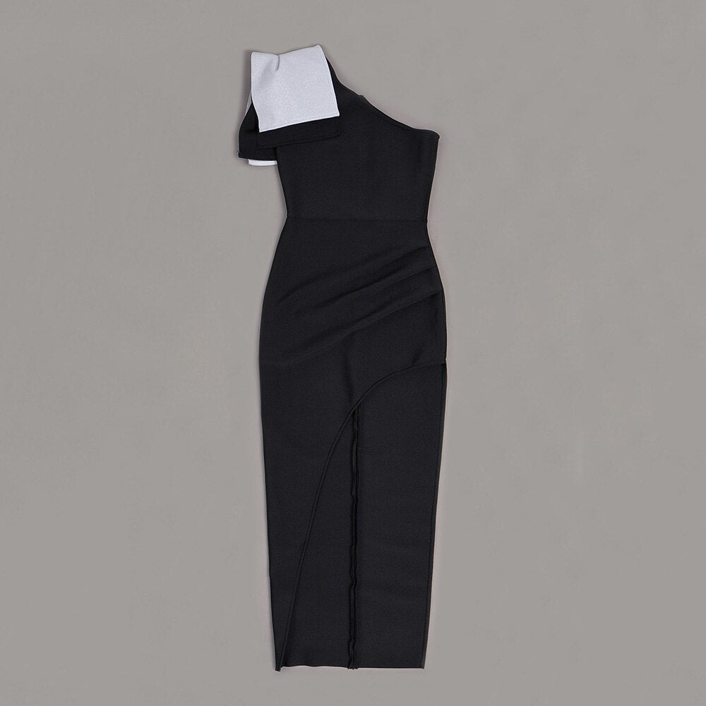 Draped High Split Dress - Dresses - DYAVOR®