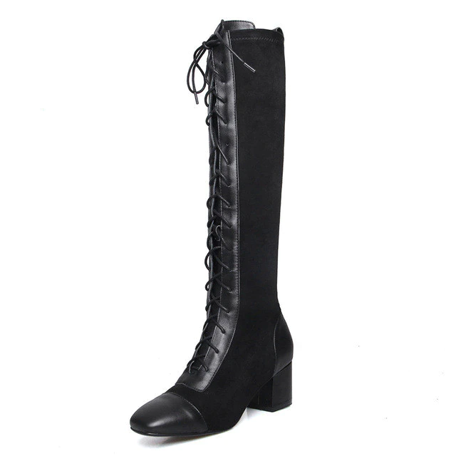 Santy Women's Leather knee high Boots - Boots - DYAVOR®