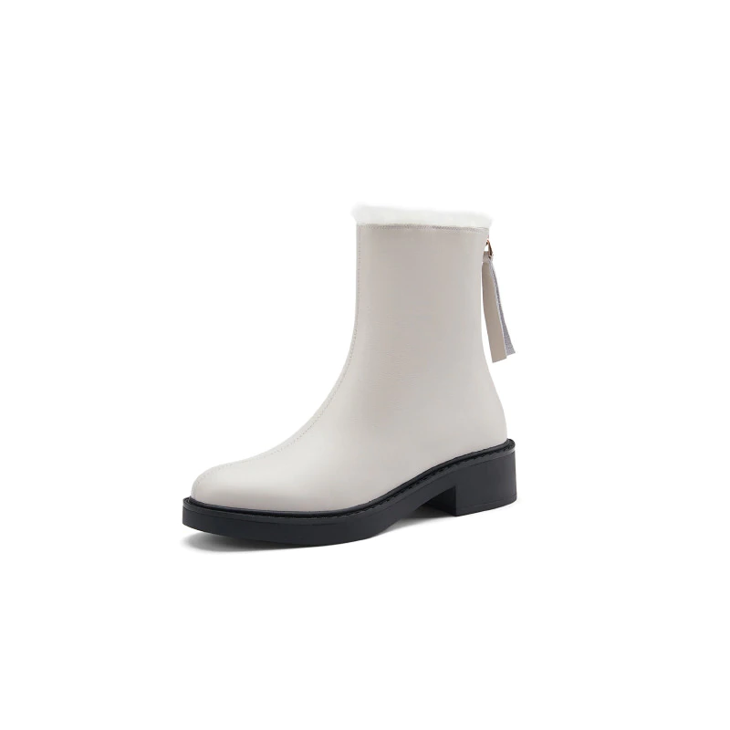 Sapene Women's Winter Leather Black Boots - Boots - DYAVOR®