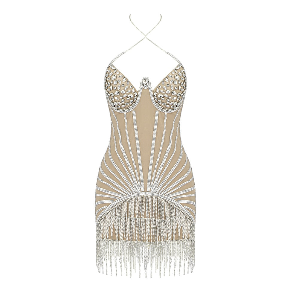 Luxury Rhinestone Dress - Dresses - DYAVOR®
