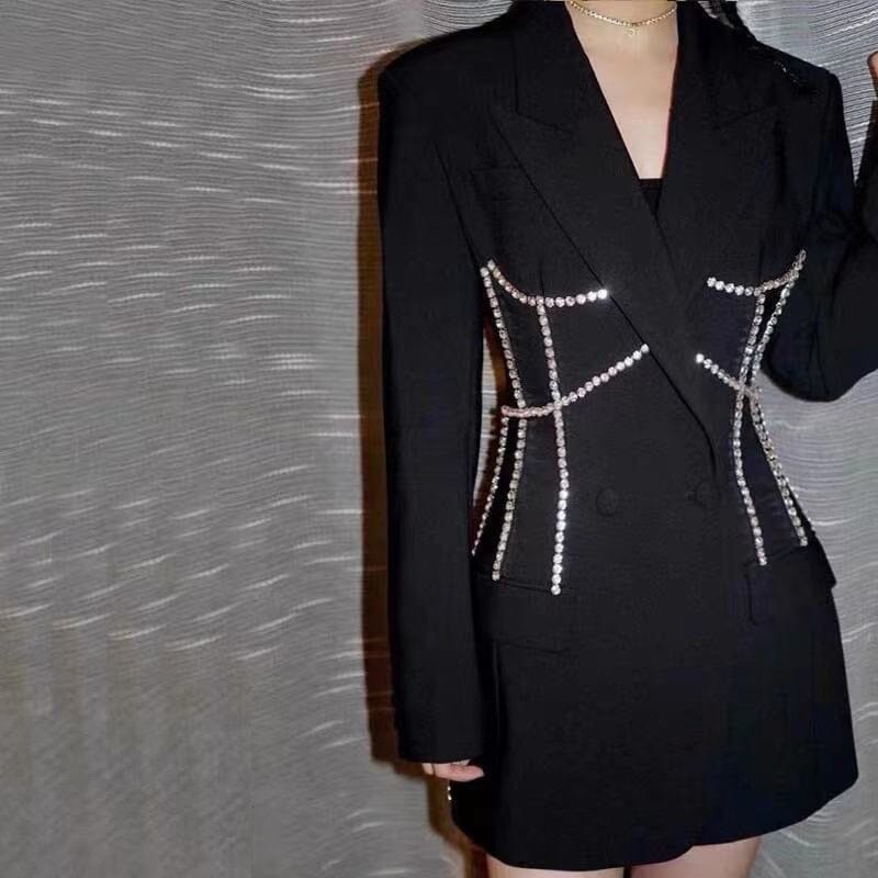 The Chandelier Long Sleeve Blazer - Multiple Colors - 0 - DYAVOR®