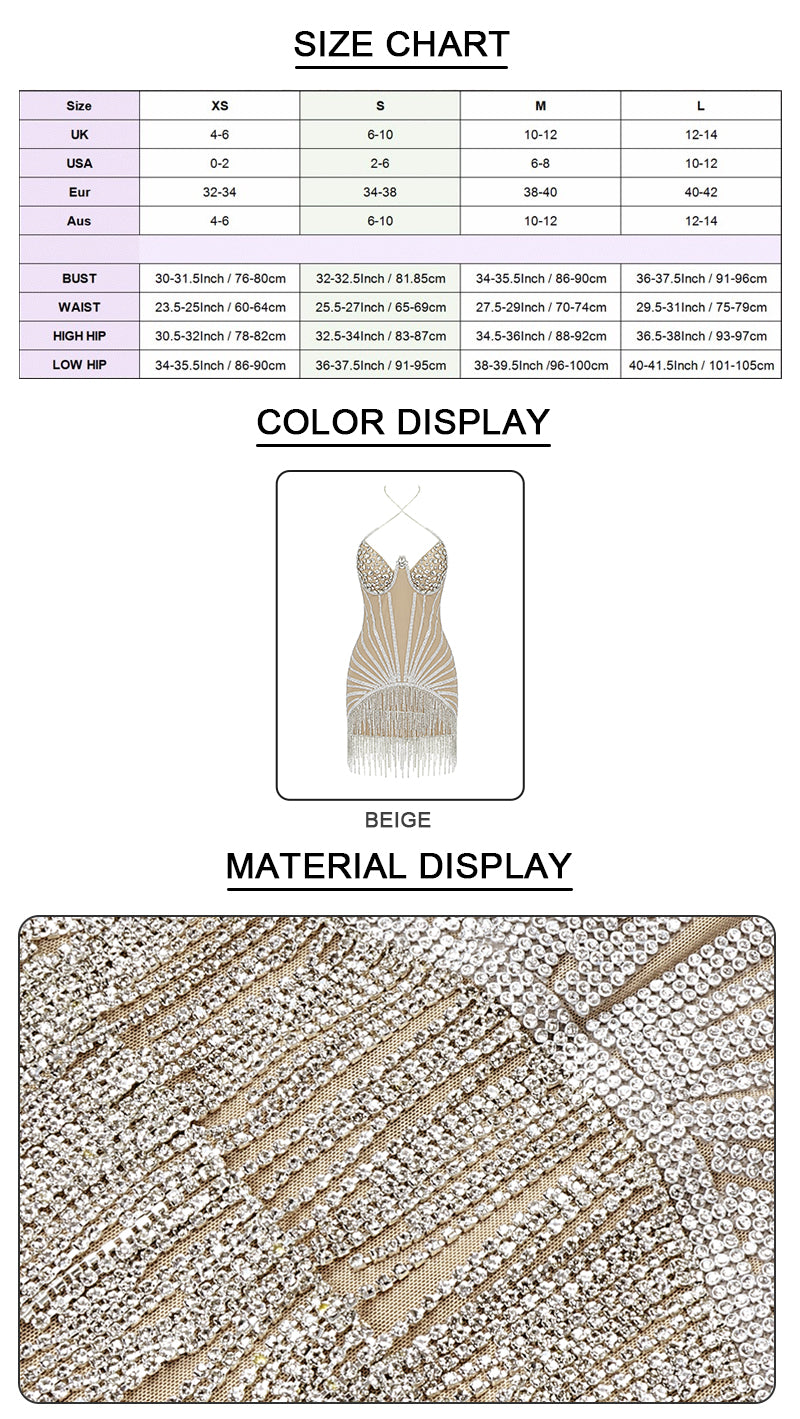 Luxury Rhinestone Dress - Dresses - DYAVOR®