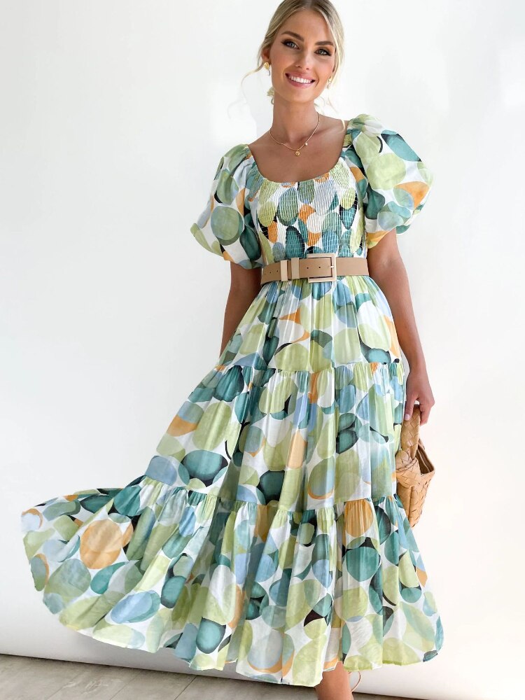 Summer Dress Woman 2023 Trendy New Printed Female Dress Spice Slim Backless Long Dresses Formal Occasion Dresses Woman Clothing - - DYAVOR®