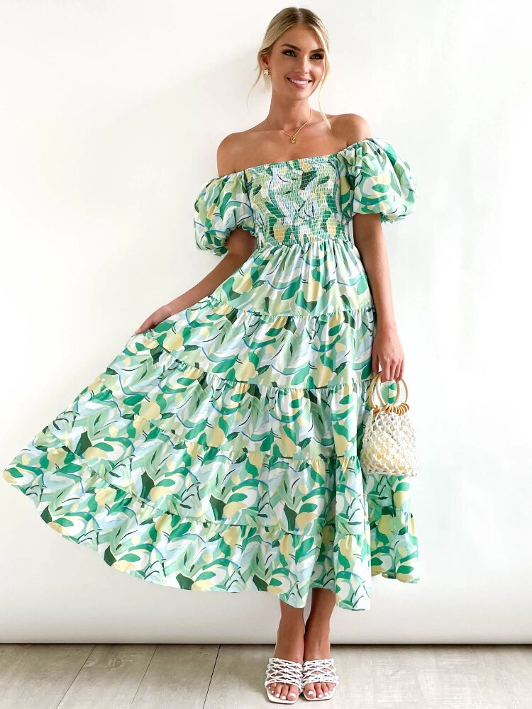 Summer Dress Woman 2023 Trendy New Printed Female Dress Spice Slim Backless Long Dresses Formal Occasion Dresses Woman Clothing - - DYAVOR®