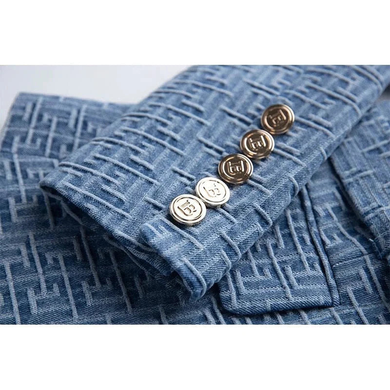The Bey Long Sleeve Belted Blazer - 0 - DYAVOR®