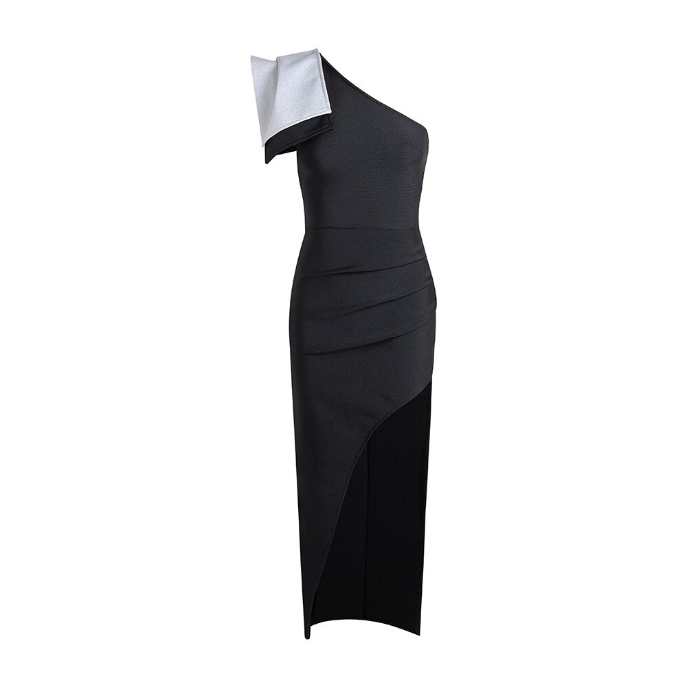 Draped High Split Dress - Dresses - DYAVOR®