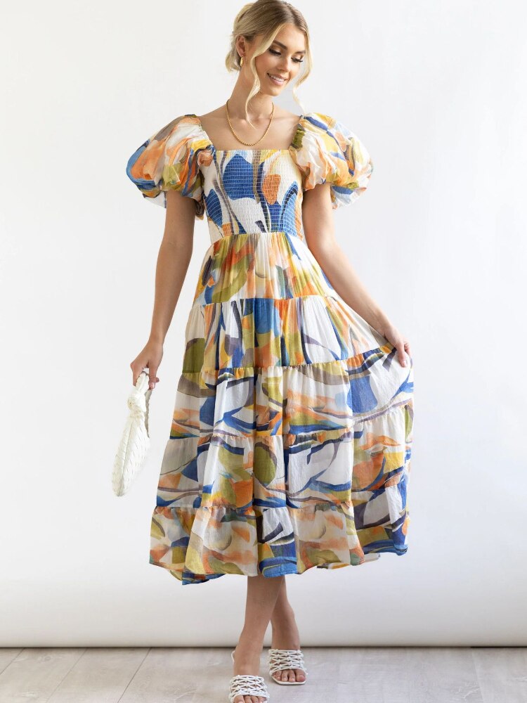 Summer Dress Woman 2023 Trendy New Printed Female Dress Spice Slim Backless Long Dresses Formal Occasion Dresses Woman Clothing - - DYAVOR®