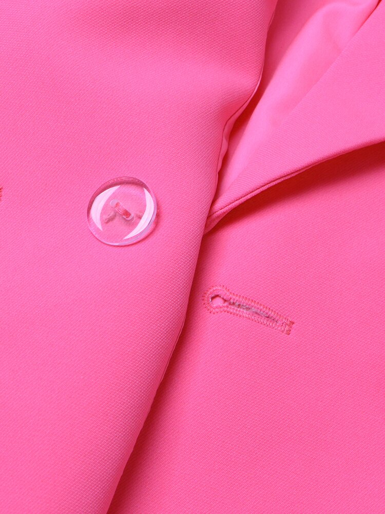 Pink Blazer With Flowers - - DYAVOR®